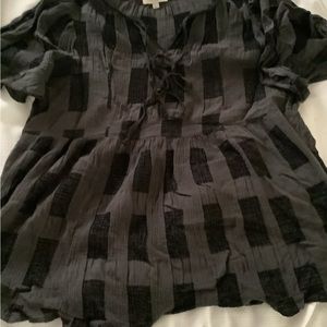 Black high waisted shirt